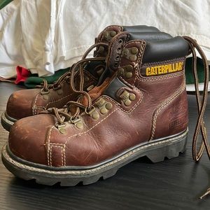 Caterpillar steel toe boots size 6